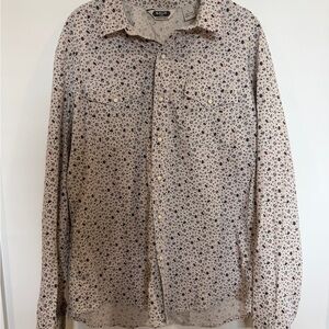 Salt Valley Western Floral Pearl Snap Shirt Sz L